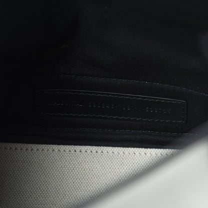 Balenciaga Cotton Canvas Calfskin Navy Cabas XS Natural Black 9 of 13