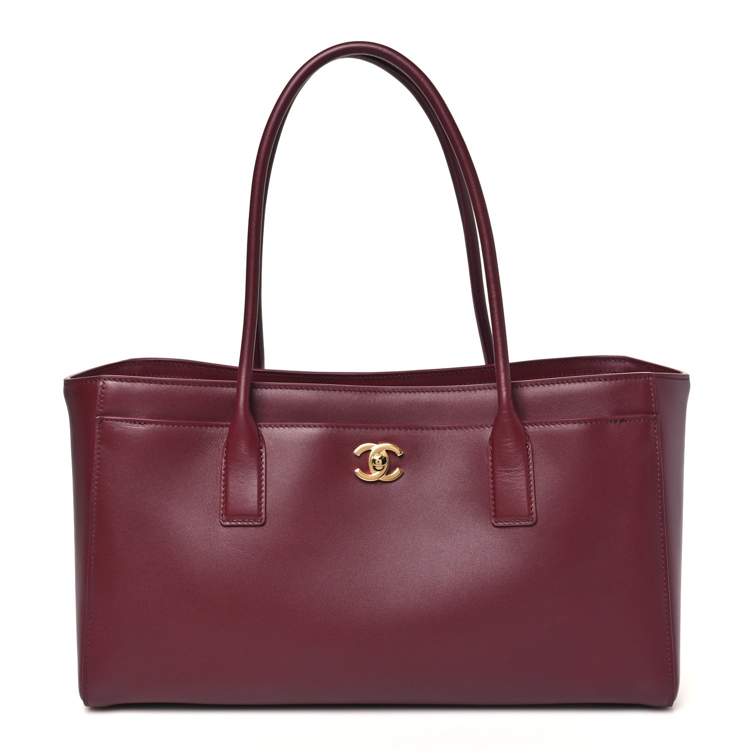 Chanel Calfskin Archetype Small Shopping Tote Dark Burgundy 1 of 10
