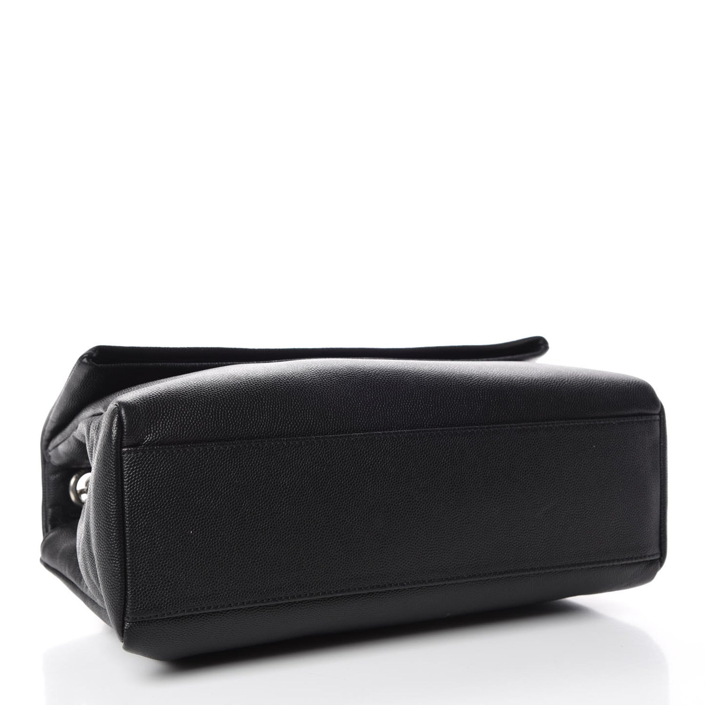 Grain De Poudre Medium West Hollywood Monogram Fold-Over Black