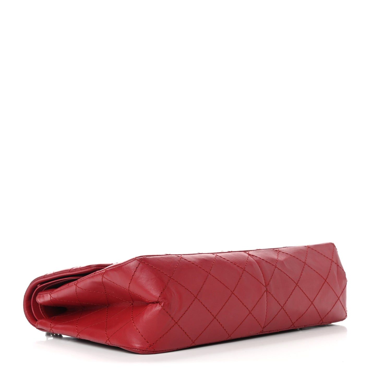 Aged Calfskin Quilted 2.55 Reissue 227 Flap Red