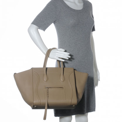 Celine Smooth Calfskin Medium Phantom Luggage Light Khaki 2 of 10