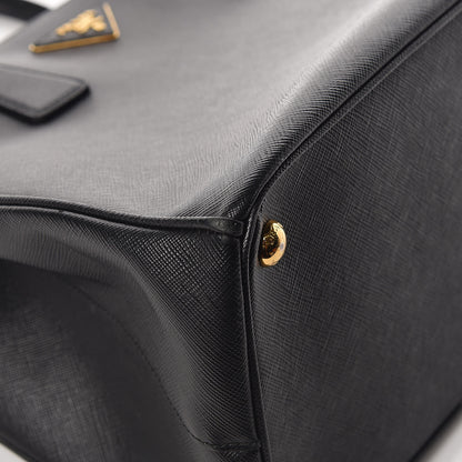 Prada Saffiano Medium Galleria Double Zip Tote Black 12 of 15