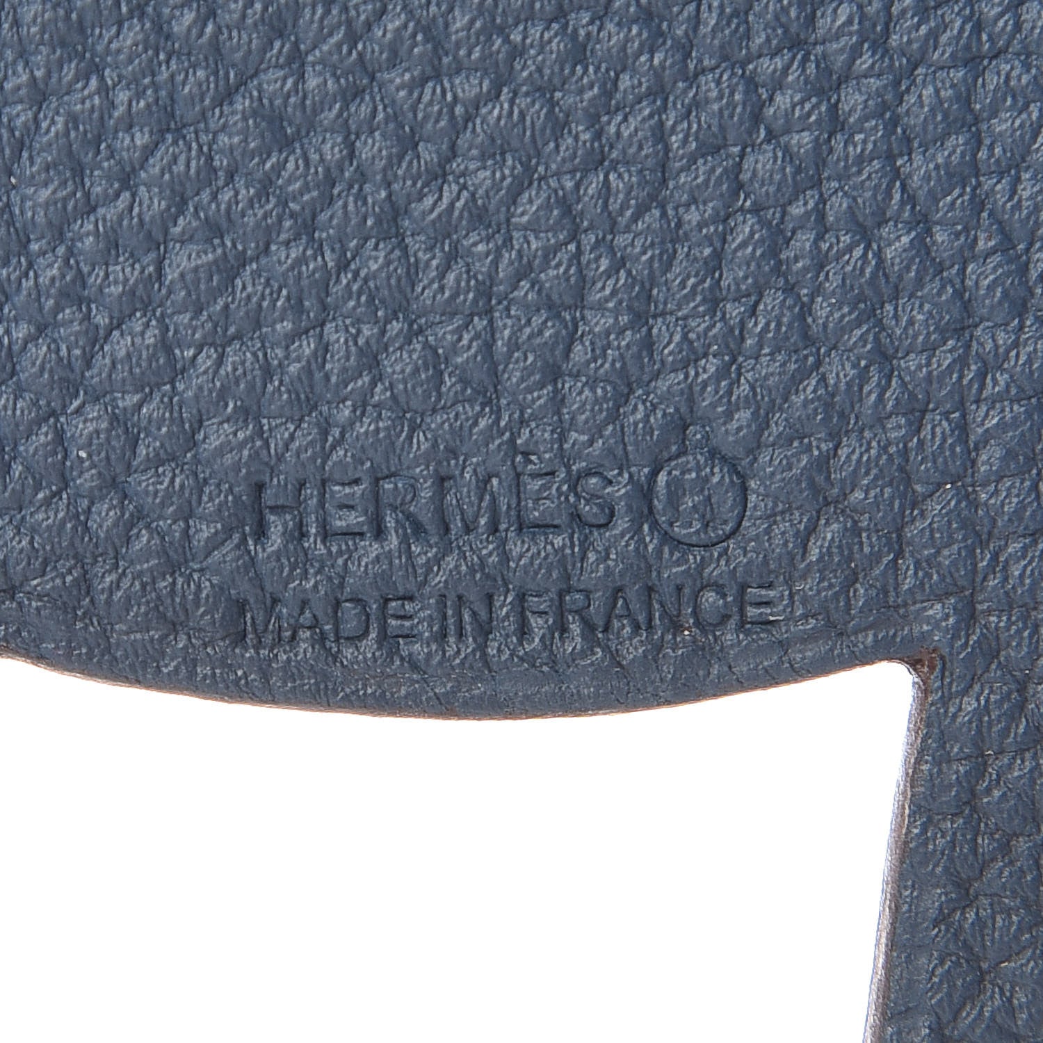 Hermes Epsom Togo Petit H Bag Charm Horse GM Etain Colvert 3 of 4