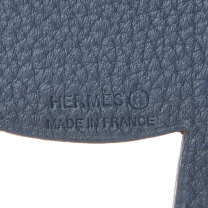 Hermes Epsom Togo Petit H Bag Charm Horse GM Etain Colvert 3 of 4