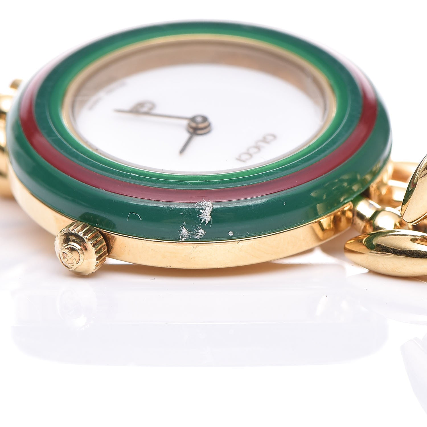 Gucci Stainless Steel 26mm Rice Link Interchangeable Bezel Quartz Watch 8 of 8