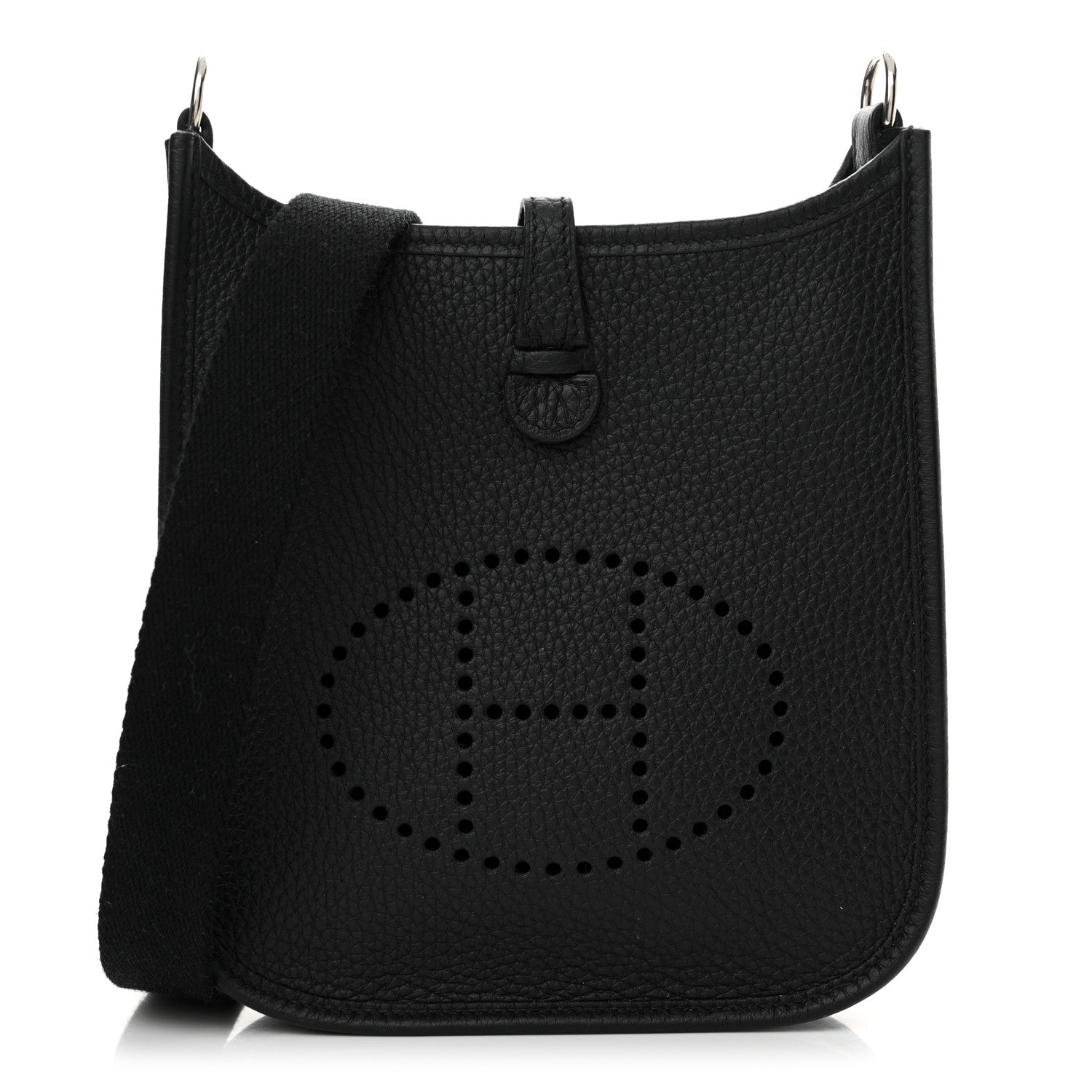 Hermes Taurillon Clemence Evelyne TPM Black 1 of 12
