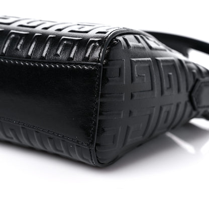 Givenchy Calfskin Logo Embossed XS Antigona 4G Black 8 of 10
