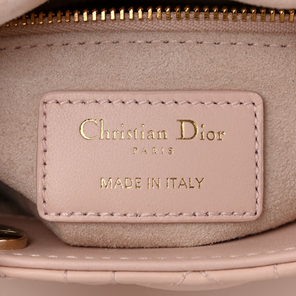 Christian Dior Lambskin Cannage Mini Lady Dior Powder Pink 6 of 10