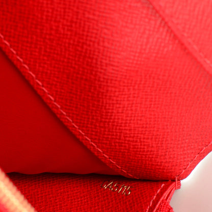 Louis Vuitton Damier Ebene Insolite Wallet Red 7 of 7