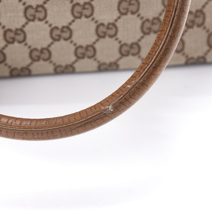 Gucci Monogram Small Bamboo Tote Brown 17 of 19