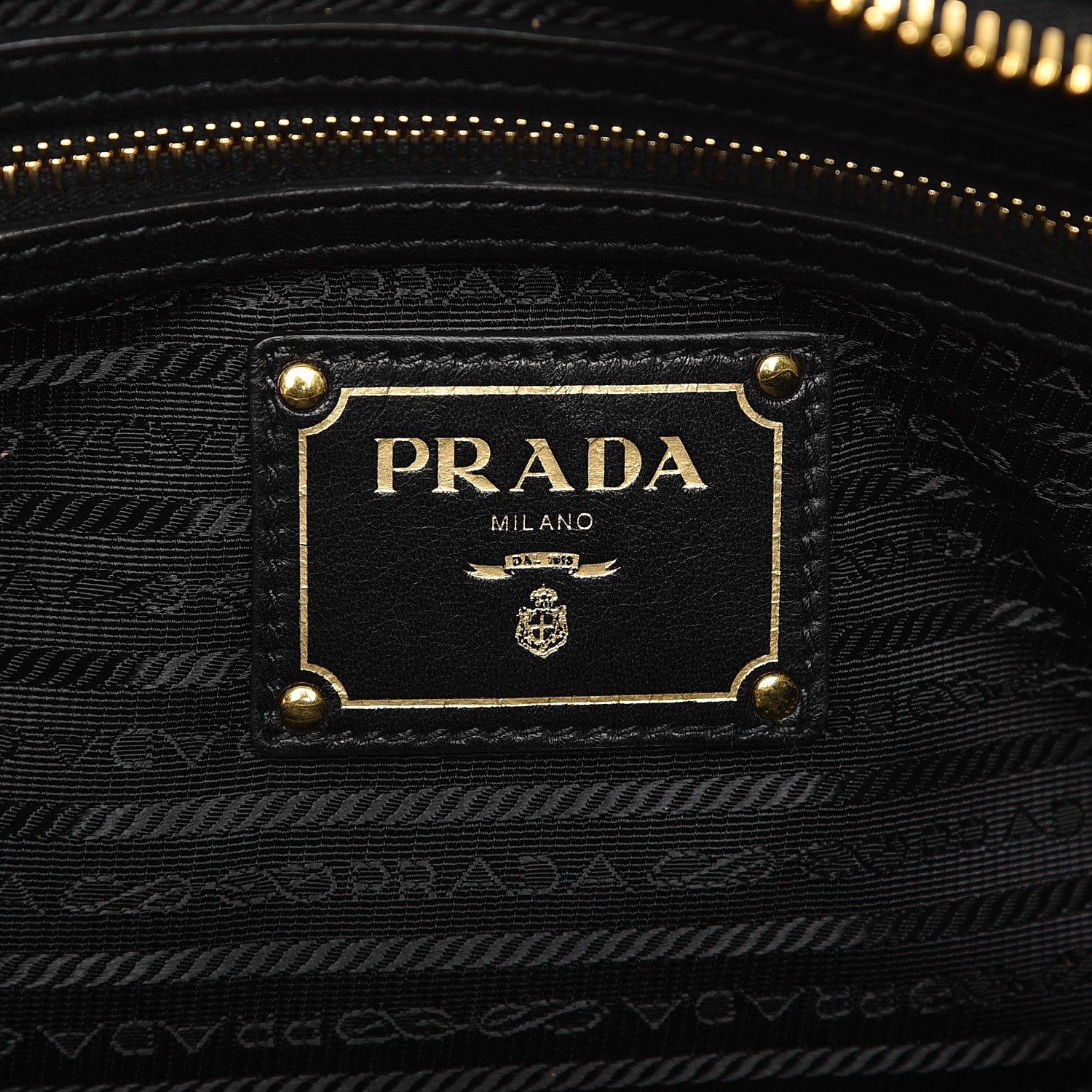 Prada Tessuto Nylon Gaufre Shopping Satchel Black 7 of 10