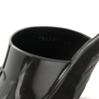 Gucci Rubber Gucci Logo Womens Platform 20/60mm Slide Sandals 40 Black 9 of 9