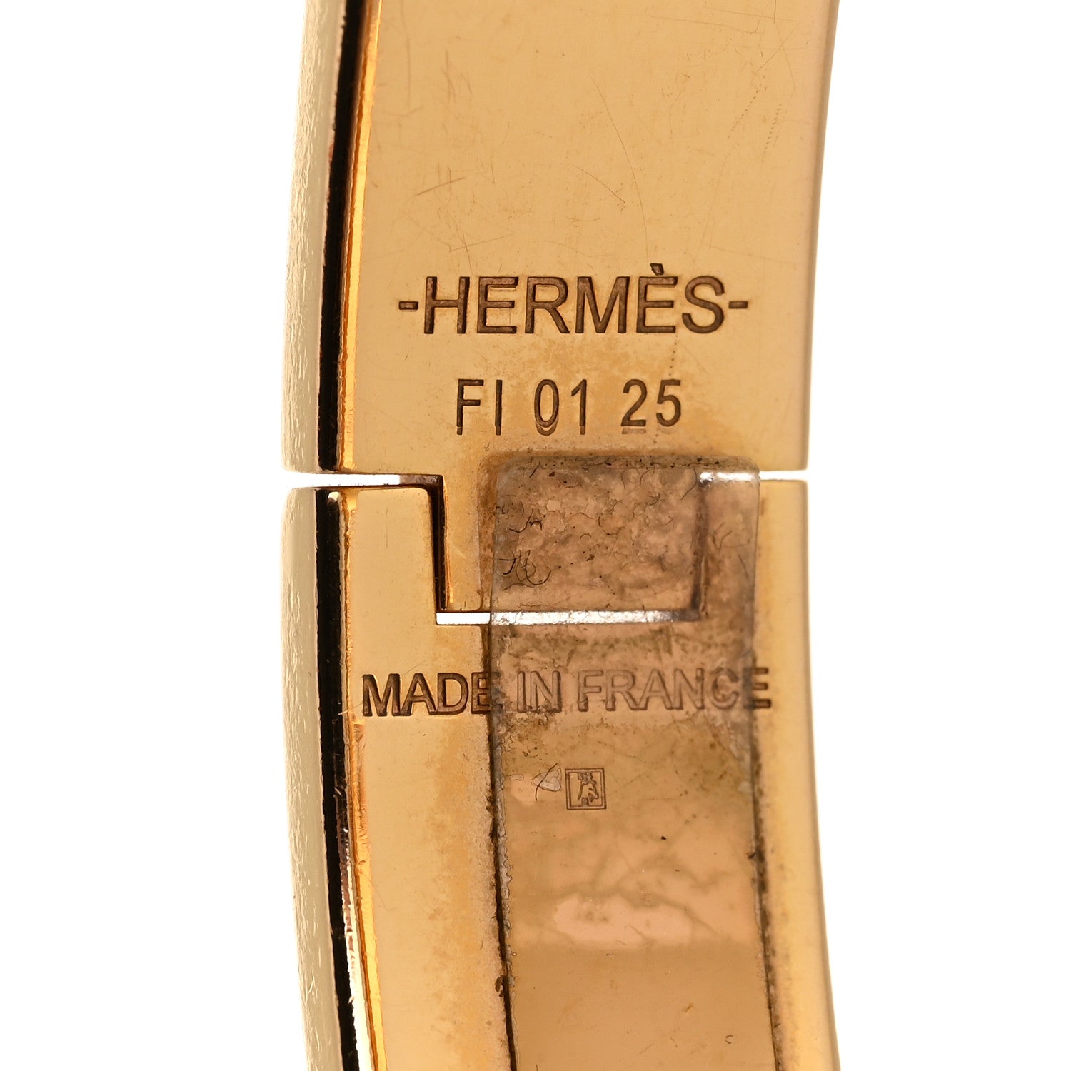 Hermes Enamel Narrow Clic Clac H Bracelet PM White 4 of 5
