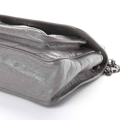Saint Laurent Crinkled Calfskin Matelasse Monogram Medium Niki Chain Satchel Fog 8 of 8