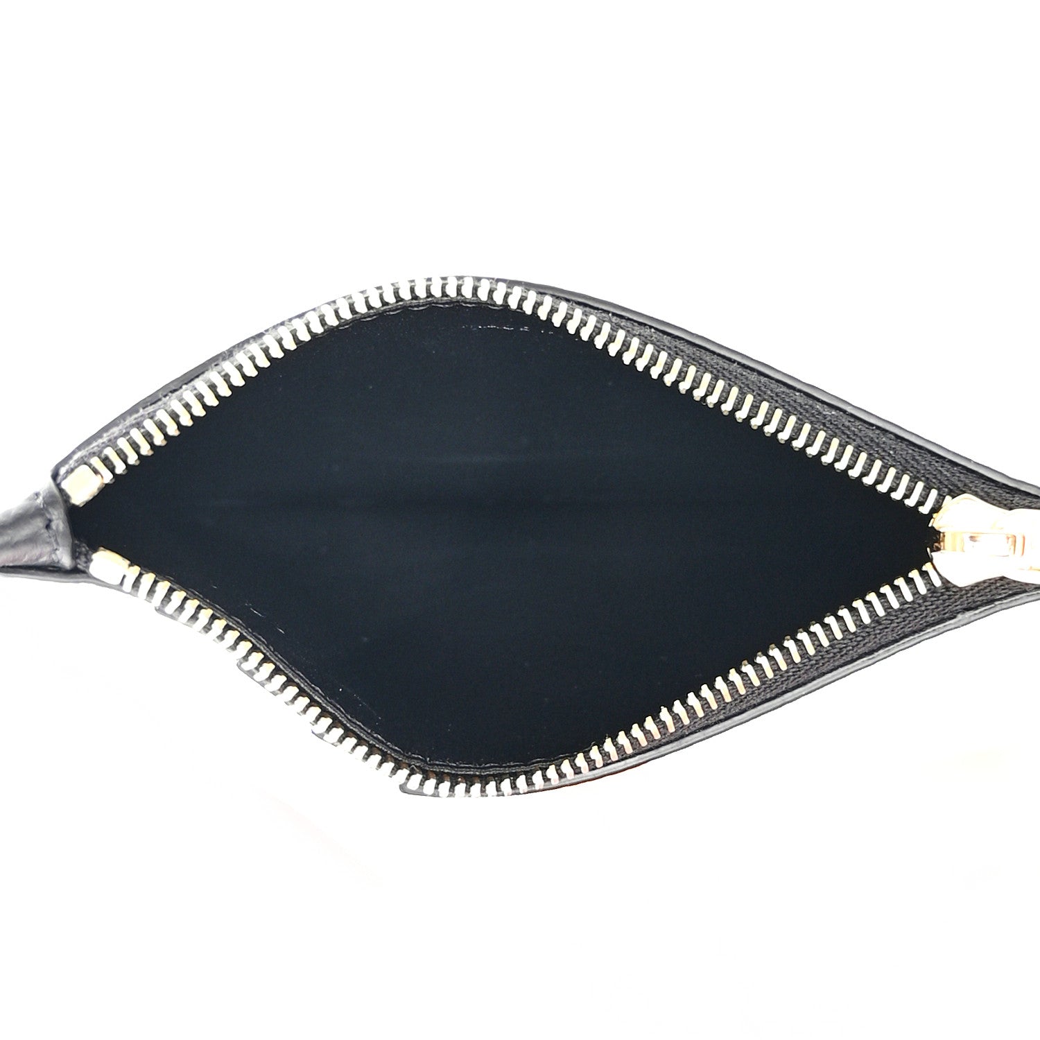 Celine Grained Calfskin Zipped Card Holder Black 5 of 11