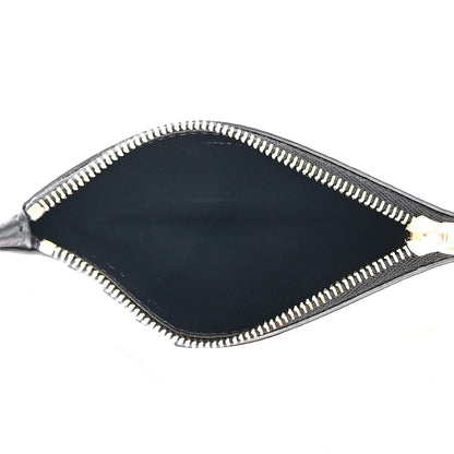 Celine Grained Calfskin Zipped Card Holder Black 5 of 11