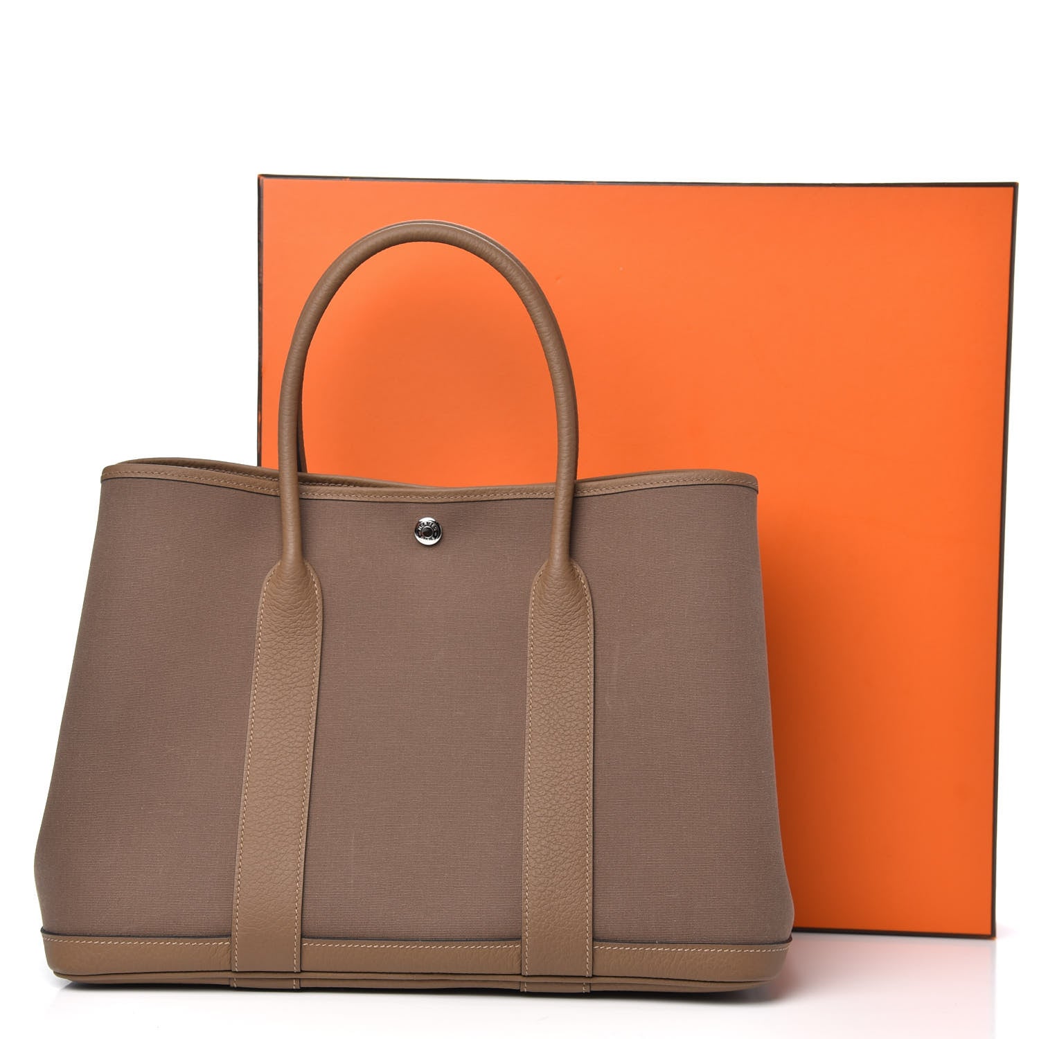 Hermes Toile Vache Garden Party 36 MM Etoupe 9 of 9