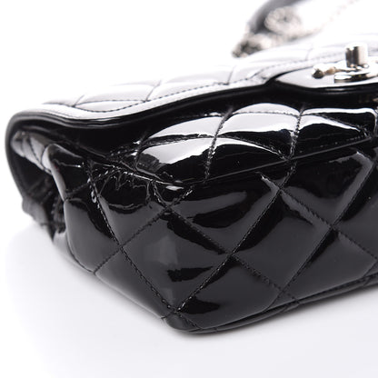 Chanel Patent Quilted Small Coco Shine Flap Black 8 of 10