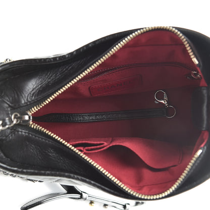 Chanel Aged Calfskin Quilted Small Gabrielle Hobo Black 5 of 13