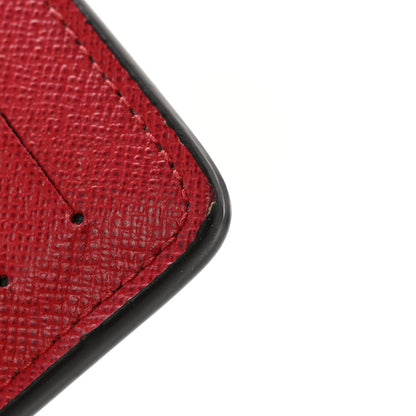 Louis Vuitton Damier Ebene Recto Verso Card Holder Red 9 of 14