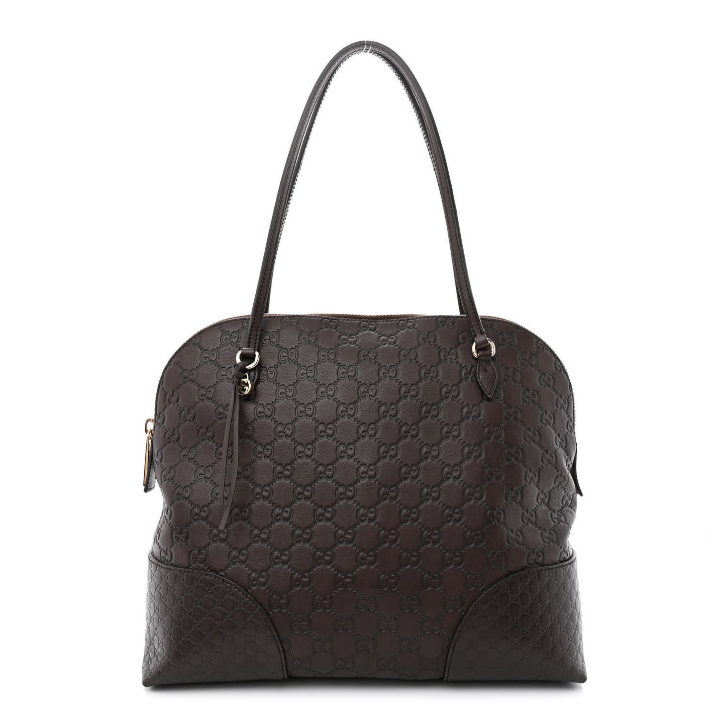 Guccissima Medium Bree Shoulder Bag Chocolate