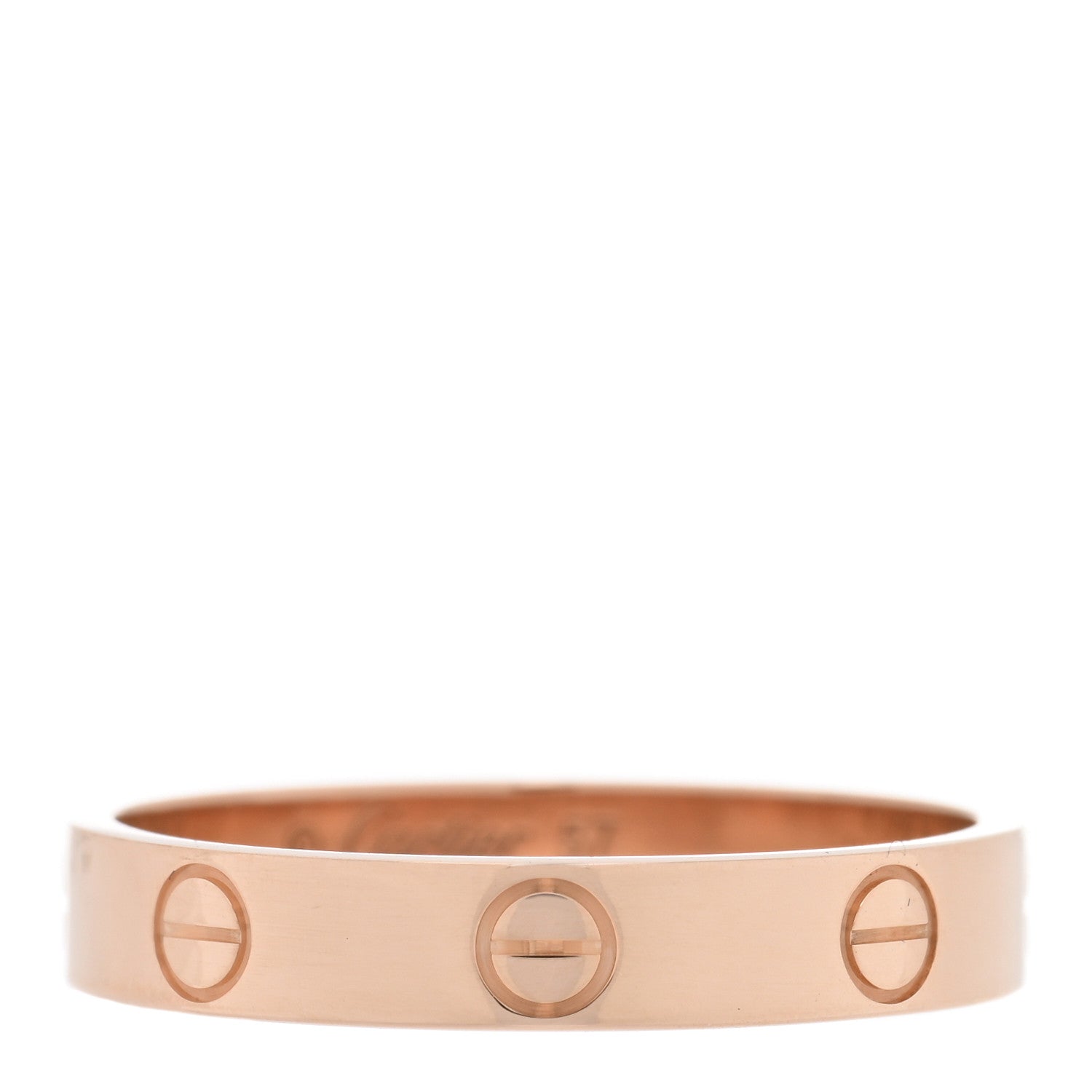 Cartier 18K Pink Gold 3.5mm LOVE Wedding Band Ring 57 8 1 of 5