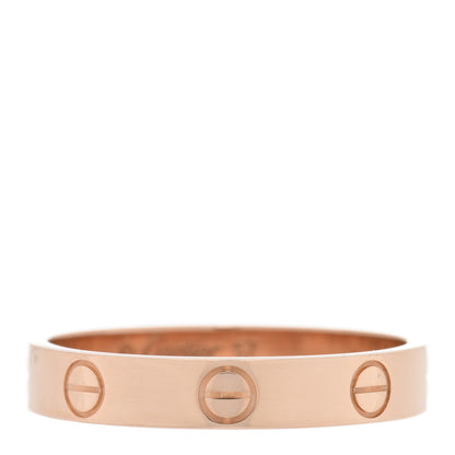 Cartier 18K Pink Gold 3.5mm LOVE Wedding Band Ring 57 8 1 of 5
