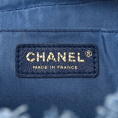 Chanel Denim Quilted Small Mood Bucket With Chain Blue Multicolor 7 of 10