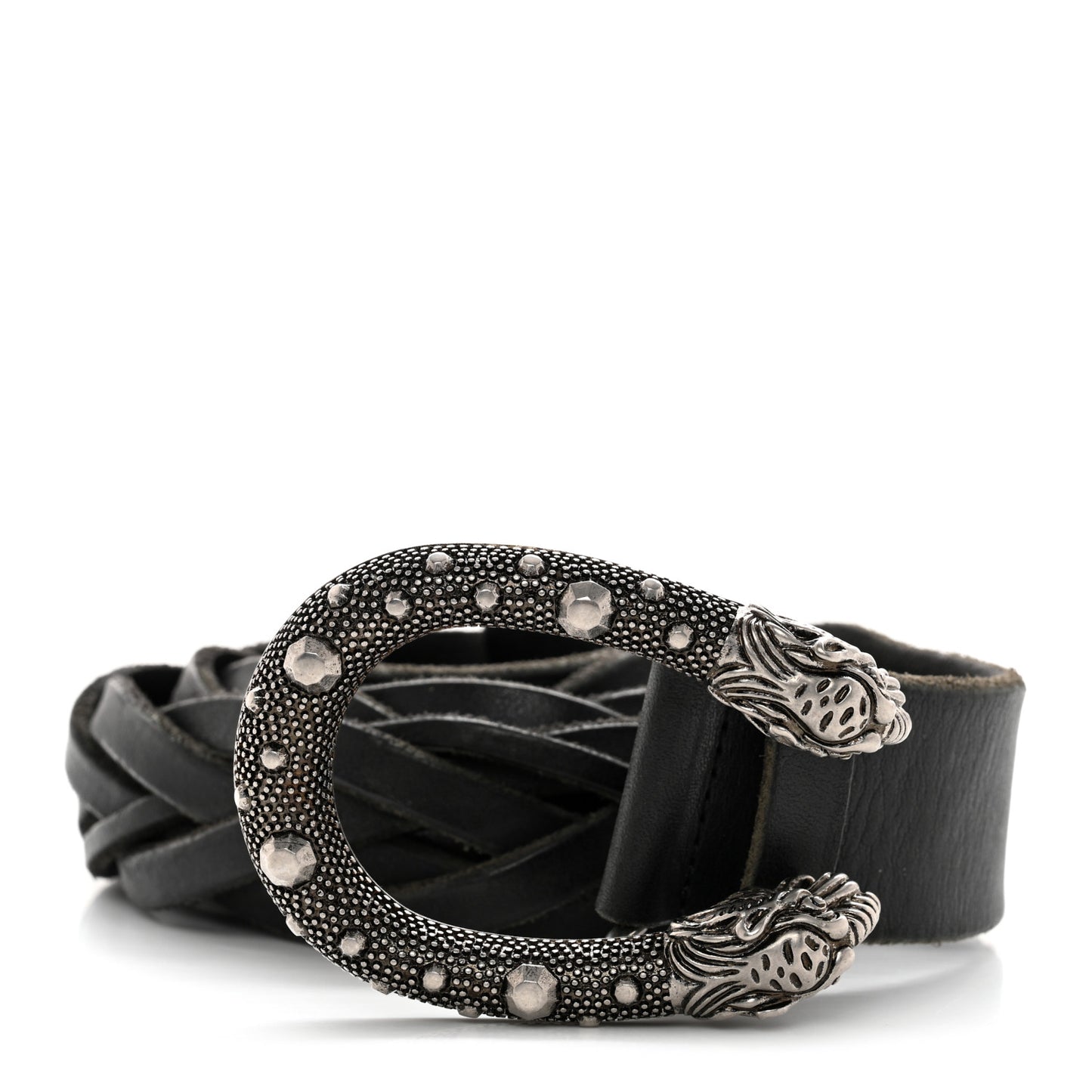 Calfskin Braided Dionysus Belt 105 42 Black