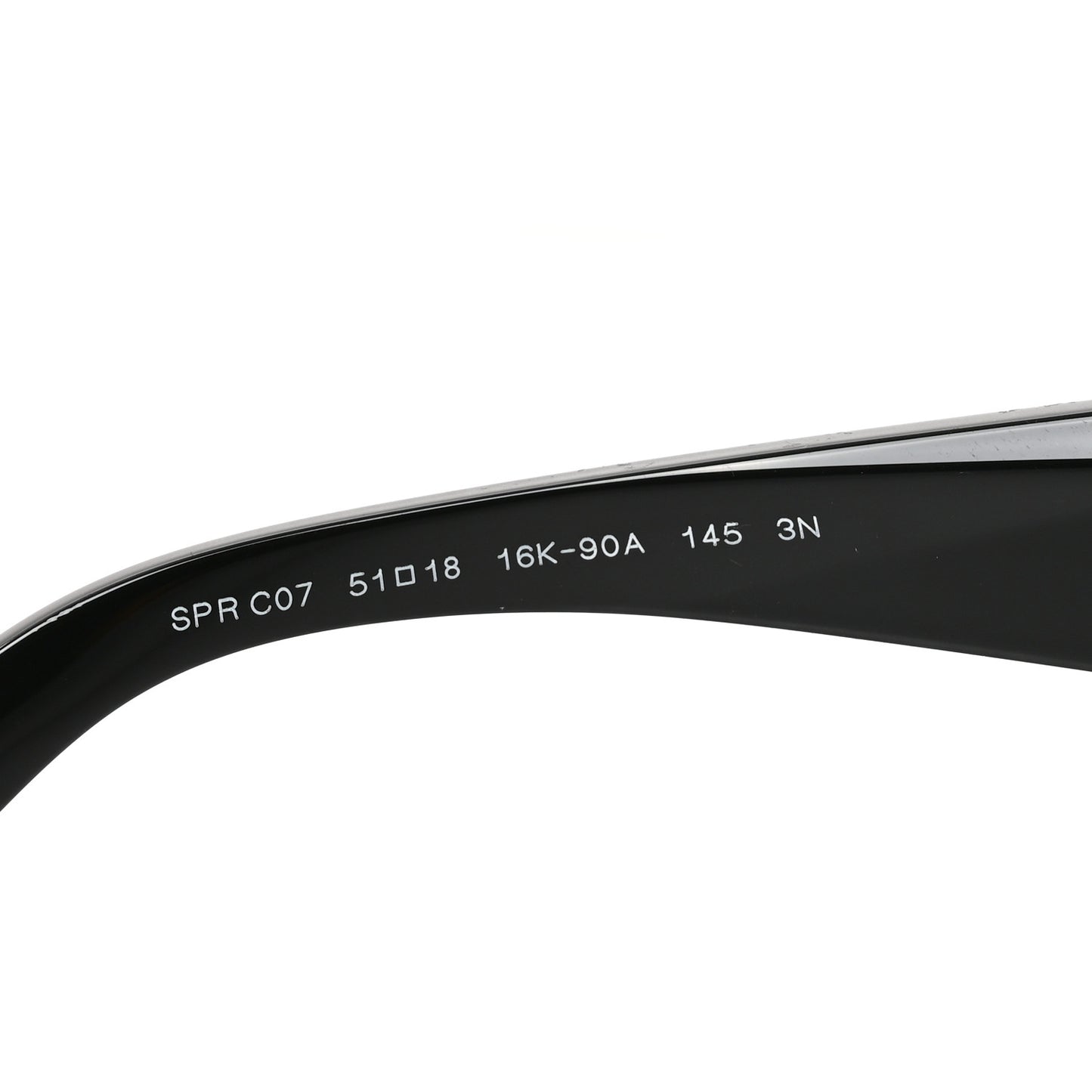 Acetate Square Sunglasses SPR C07 Black