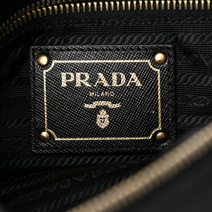 Prada Tessuto Nylon Saffiano Messenger Bag Black 5 of 9