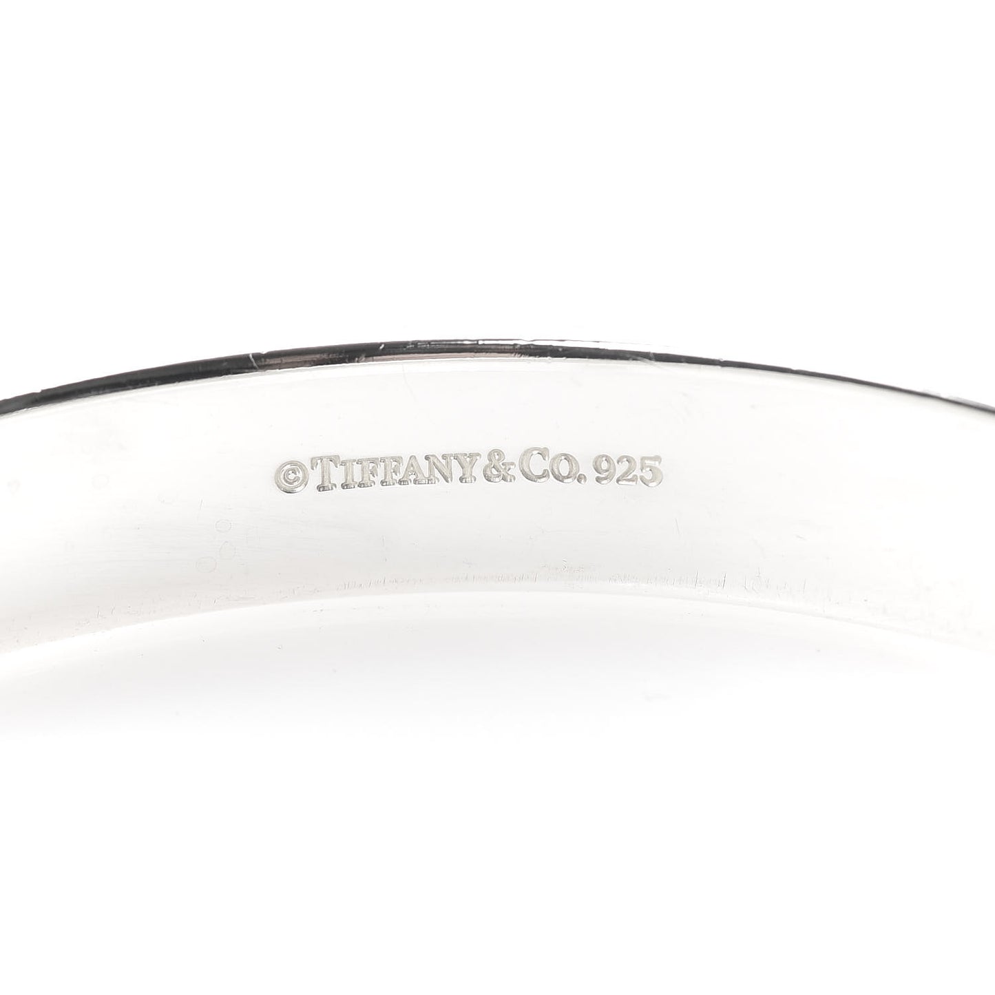 Sterling Silver Diamond Narrow Locks Bangle Bracelet