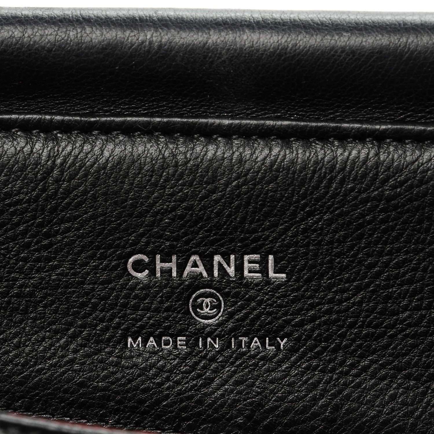 Chanel Calfskin Quilted CC Waiter Clutch Clutch With Chain Black 6 of 8