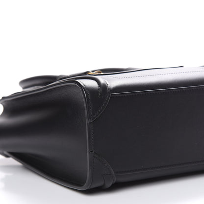 Celine Smooth Calfskin Nano Luggage Black 7 of 12