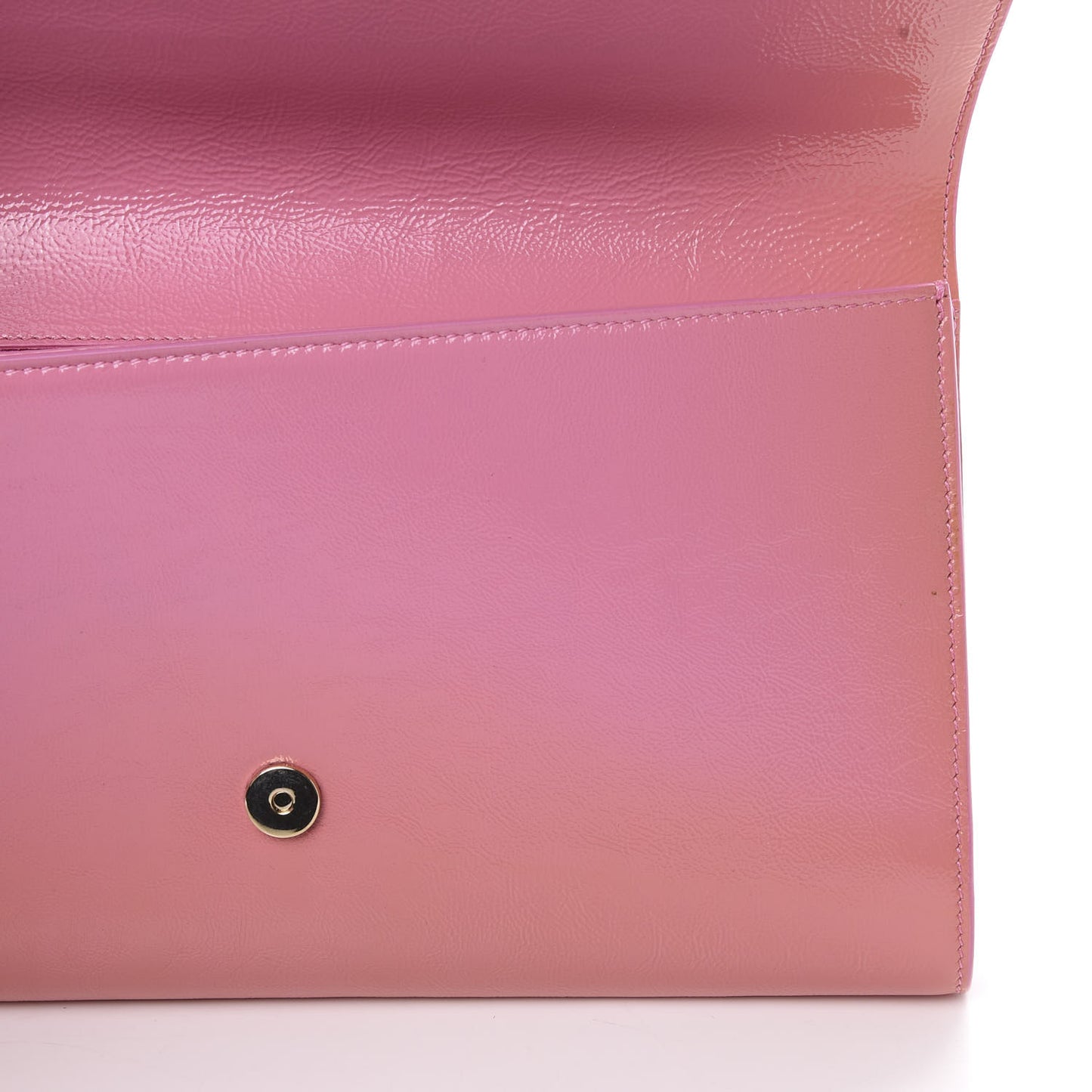 Textured Patent Large Belle De Jour Clutch Pink