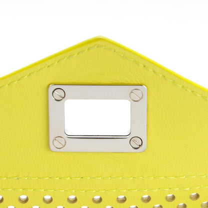 Proenza Schouler Lambskin Perforated PS1 Pouch Messenger Sulphur 6 of 9