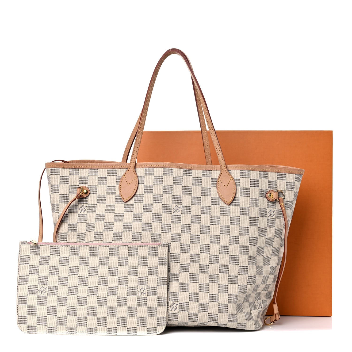 Louis Vuitton Damier Azur Neo Neverfull MM Rose Ballerine 30 of 30