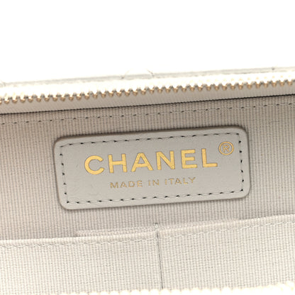 Chanel Metallic Lambskin Quilted Top Handle Vanity Case Silver 7 of 11