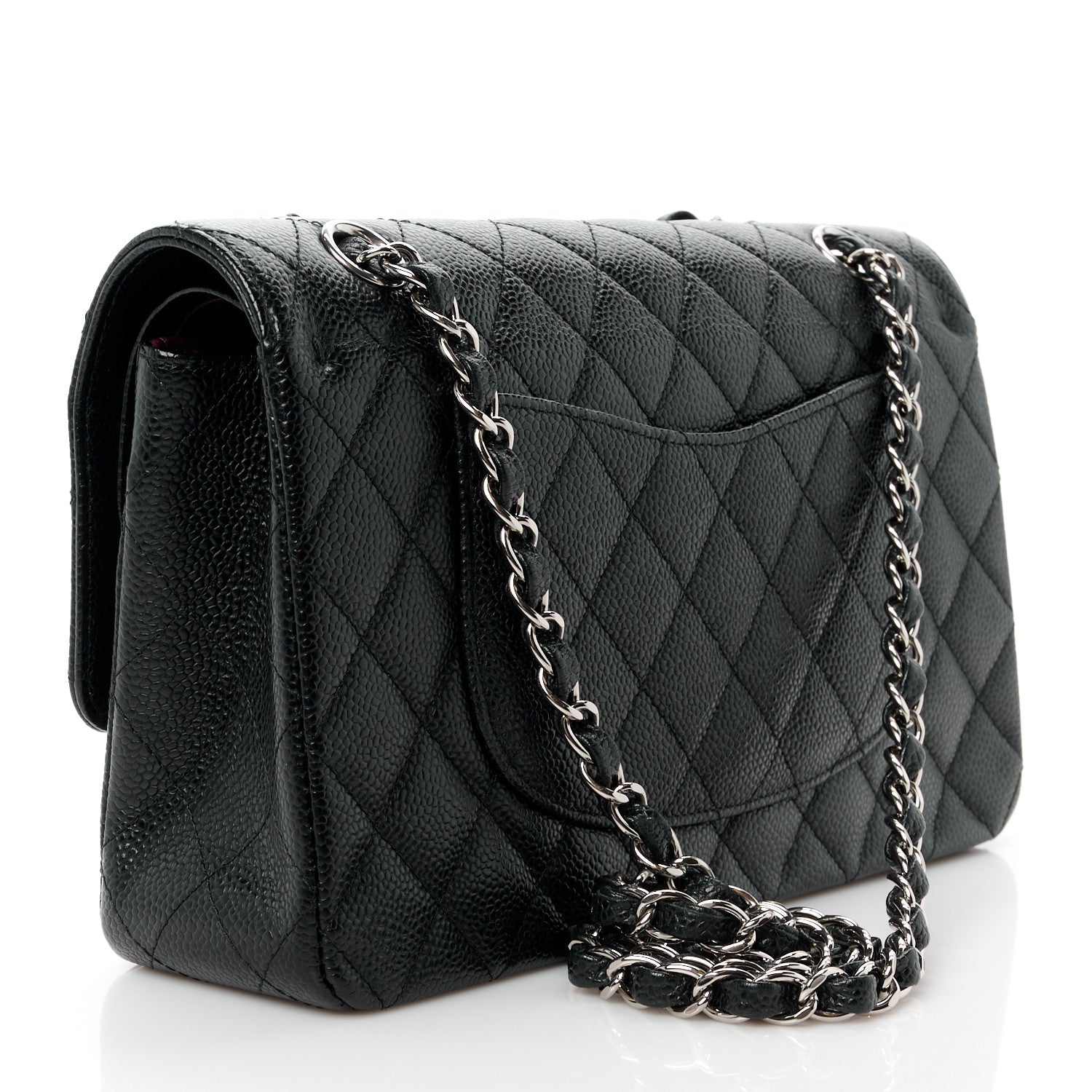 Chanel Caviar Quilted Medium Double Flap Black 3 of 12