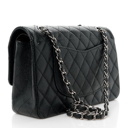 Chanel Caviar Quilted Medium Double Flap Black 3 of 12