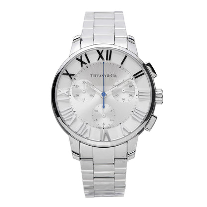 Tiffany Stainless Steel 36mm Atlas Dome Chronograph Quartz Watch 1 of 14