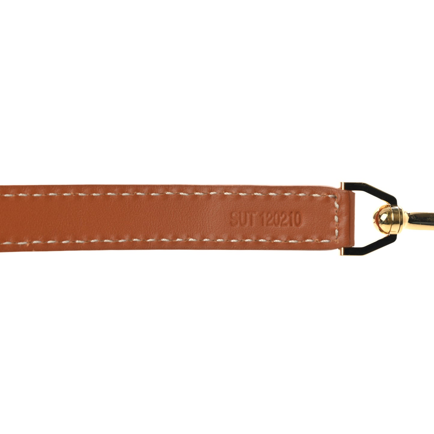 Calfskin Adjustable Shoulder Strap Gold