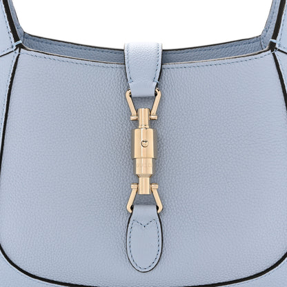 Gucci Grained Calfskin Web Medium Jackie 1961 Hobo Light Blue 8 of 10