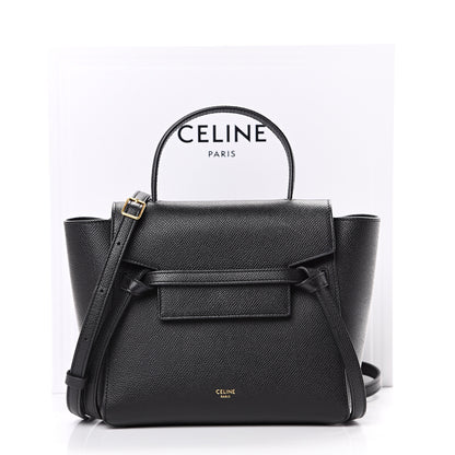 Celine Grained Calfskin Micro Belt Bag Black 11 of 11