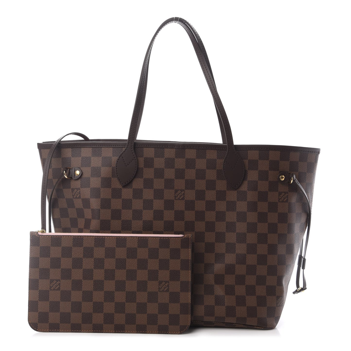 Damier Ebene Neo Neverfull MM Rose Ballerine