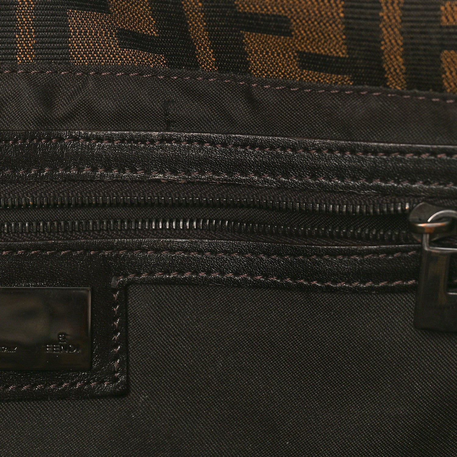 Fendi Zucca Shoulder Bag Tobacco 10 of 10