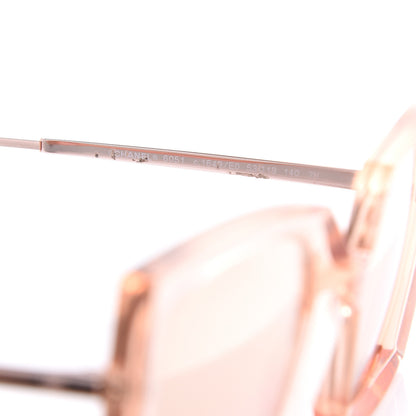 Chanel 18K Pink Gold Mirror Square Sunglasses 6051 Pink 6 of 7