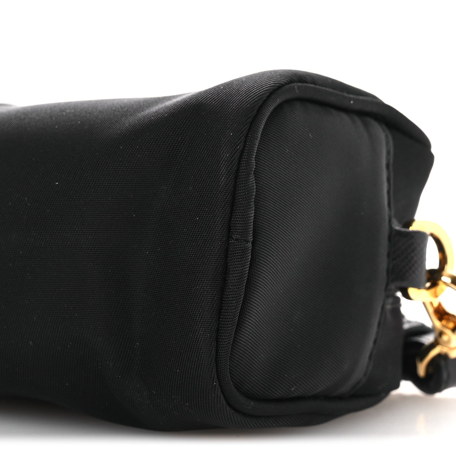 Prada Tessuto Nylon Vela Saffiano Wristlet Black 11 of 12