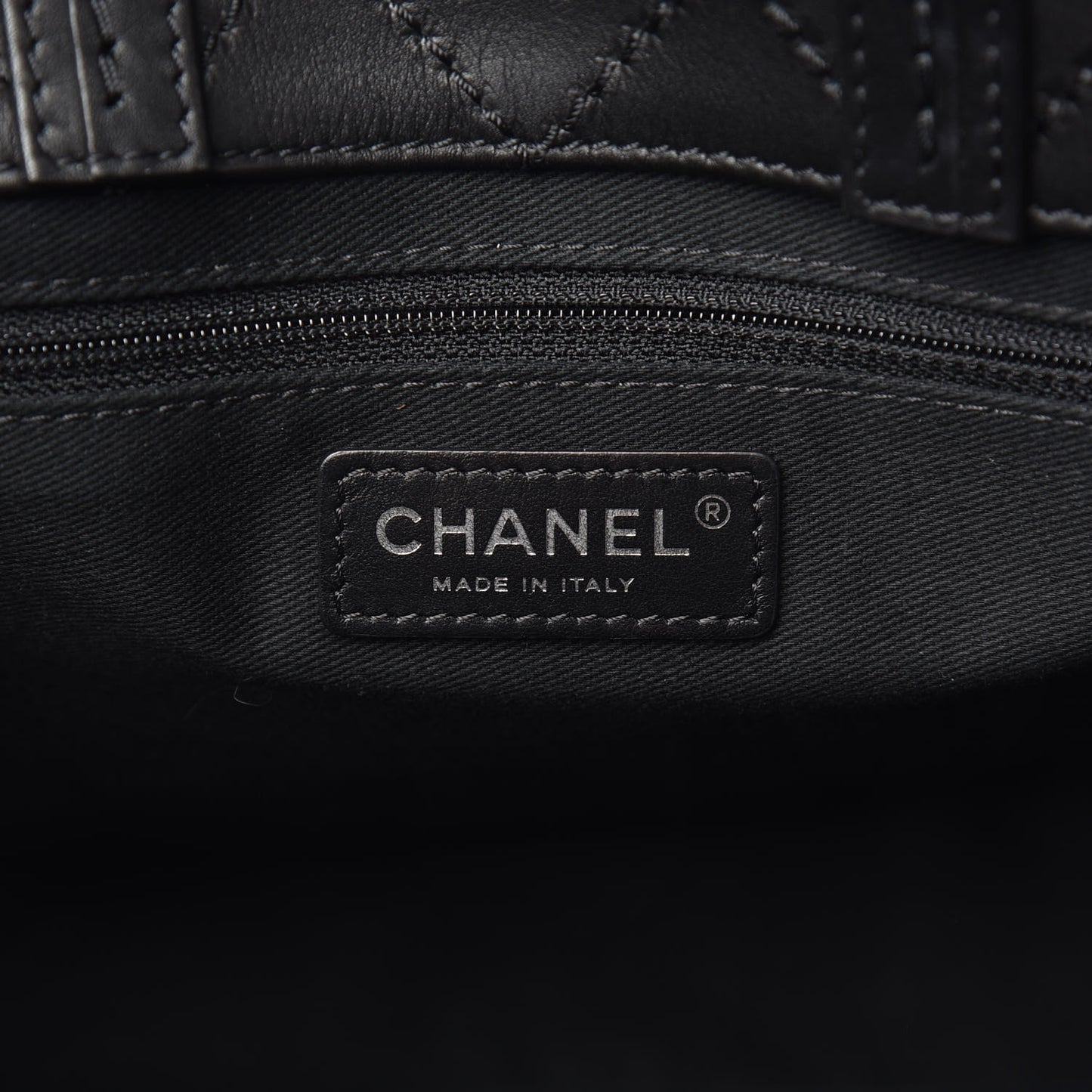 Calfskin CC Pocket Tote Black