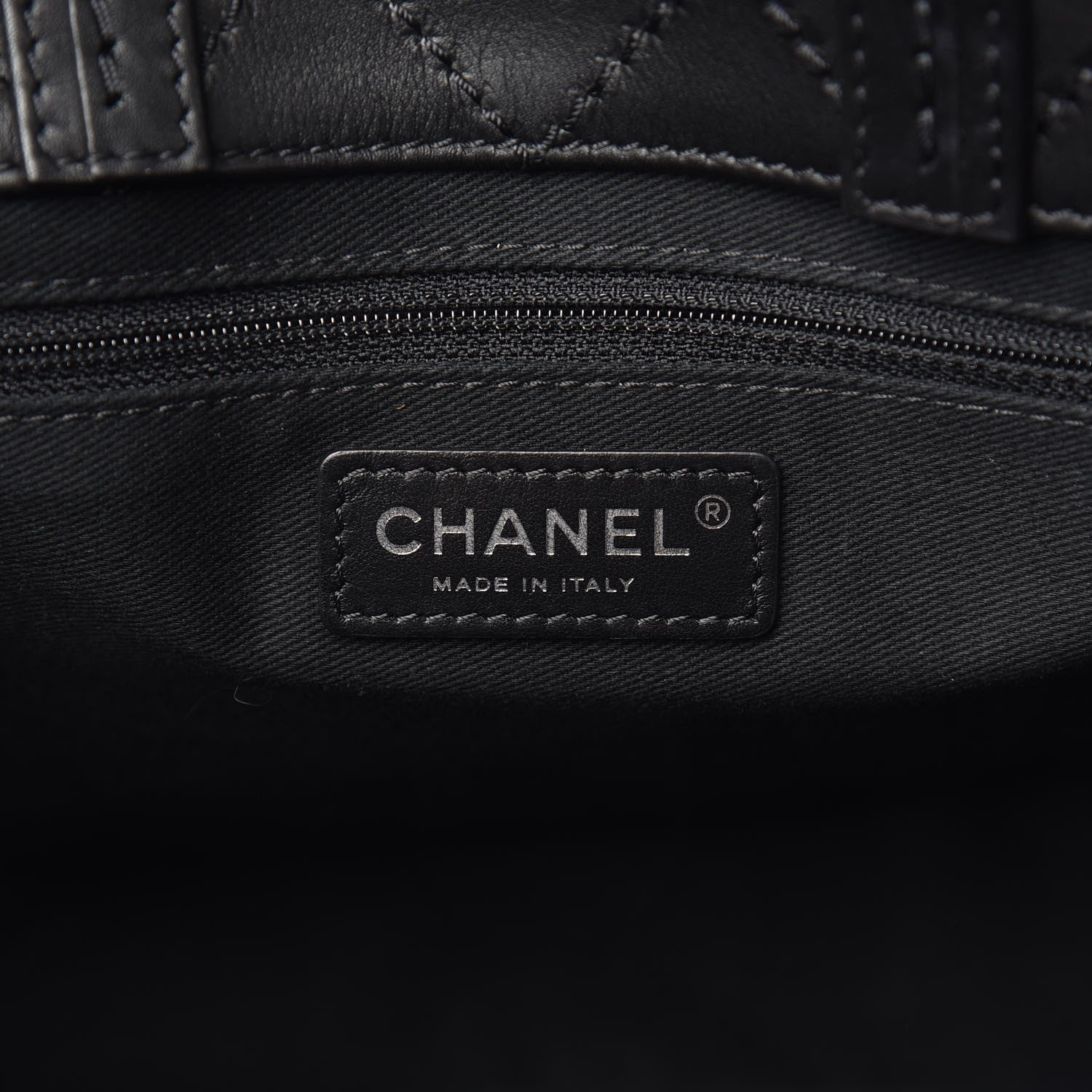 Chanel Calfskin CC Pocket Tote Black 6 of 10